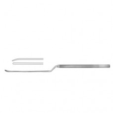 Caspar Micro Dissector Bayonet Shaped - Curved Down Stainless Steel, 24 cm - 9 1/2" Tip Size 1.0 mm